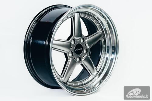 Ratlankis HART HR84 R19X9J 5X120 ET15 CB:74.1 Hyper black with Polished lip