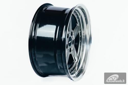 Ratlankis HART HR84 R19X9J 5X120 ET15 CB:74.1 Hyper black with Polished lip