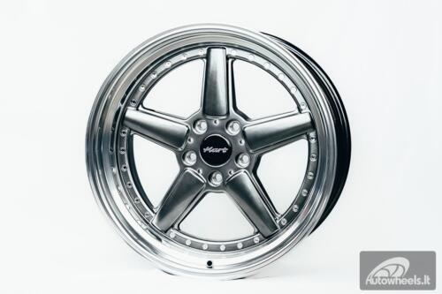 Ratlankis HART HR84 R19X9J 5X120 ET15 CB:74.1 Hyper black with Polished lip