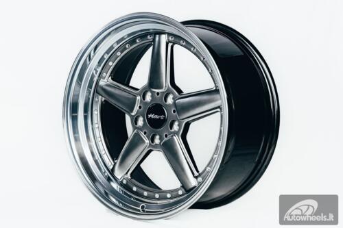 Ratlankis HART HR84 R19X9J 5X120 ET15 CB:74.1 Hyper black with Polished lip