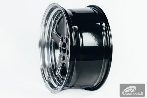 Ratlankis HART HR84 R19X9J 5X120 ET15 CB:74.1 Hyper black with Polished lip
