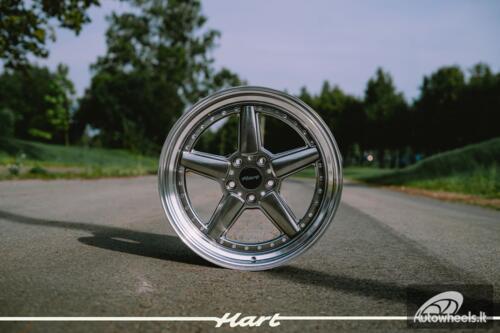 Ratlankis HART HR84 R19X9J 5X120 ET15 CB:74.1 Hyper black with Polished lip