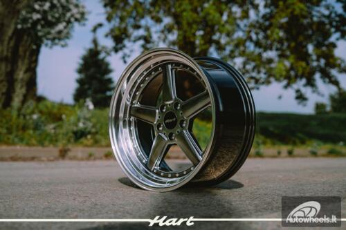 Ratlankis HART HR84 R19X9J 5X120 ET15 CB:74.1 Hyper black with Polished lip