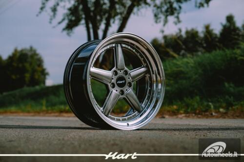 Ratlankis HART HR84 R19X9J 5X120 ET15 CB:74.1 Hyper black with Polished lip