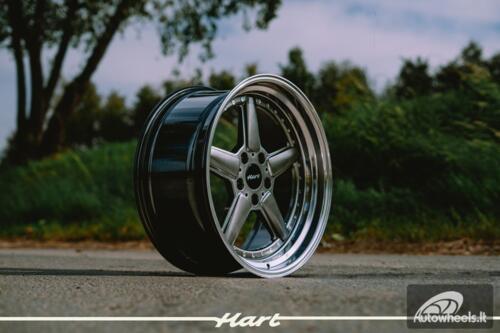 Ratlankis HART HR84 R19X9J 5X120 ET15 CB:74.1 Hyper black with Polished lip