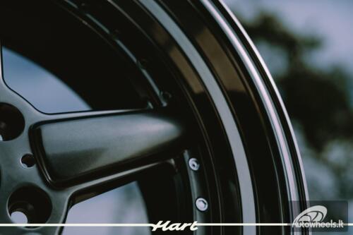 Ratlankis HART HR84 R19X9J 5X120 ET15 CB:74.1 Hyper black with Polished lip