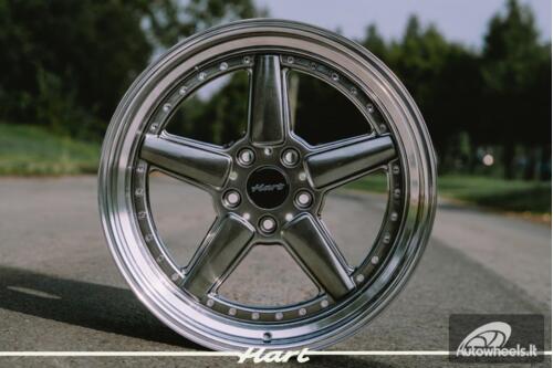 Ratlankis HART HR84 R19X9J 5X120 ET15 CB:74.1 Hyper black with Polished lip