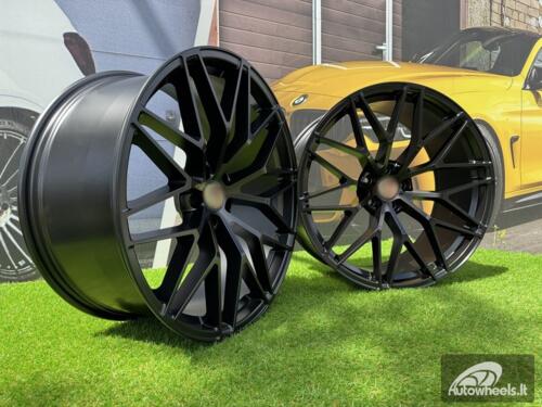 Ratlankis R22x10  5X130  ET  48  71.6  3S1067  (YF0397)  Black Half Matt (BLHM)  For PORCH  (Z6)  (HYBRID FORGED Front+Rear)