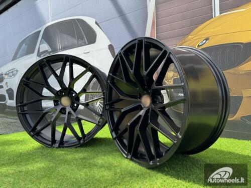 Ratlankis R22x10  5X130  ET  48  71.6  3S1067  (YF0397)  Black Half Matt (BLHM)  For PORCH  (Z6)  (HYBRID FORGED Front+Rear)