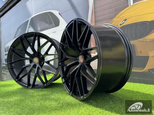 Ratlankis R22x10  5X130  ET  48  71.6  3S1067  (YF0397)  Black Half Matt (BLHM)  For PORCH  (Z6)  (HYBRID FORGED Front+Rear)
