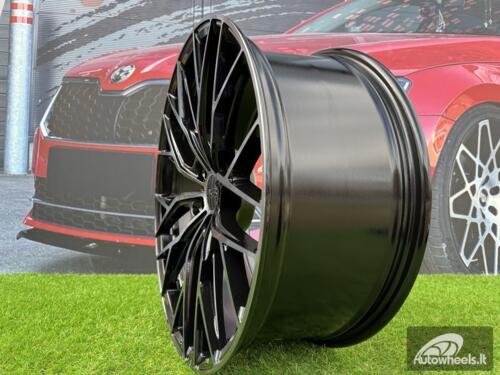 Ratlankis R20x8.5  5X120  ET  33  72.6  HX042  (IN0387)  Black+Tinted Face (BLTF)  For HAXER  (Z6)  (Front+Rear)