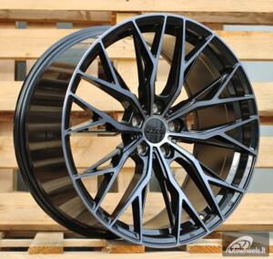 Ratlankis R20x9.5  5X120  ET  38  72.6  HX042  (IN0387)  Black+Tinted Face (BLTF)  For HAXER  (Z6)  (Front+Rear)
