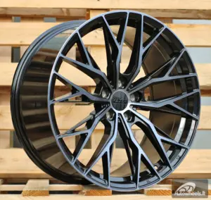 Ratlankis R20x9.5  5X120  ET  38  72.6  HX042  (IN0387)  Black+Tinted Face (BLTF)  For HAXER  (Z6)  (Front+Rear)