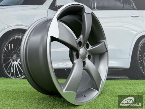 Ratlankis R19x8.5  5X112  ET  45  66.5  BK217  Grey Polished Half Matt (MGHM)  For AUD  (K4)