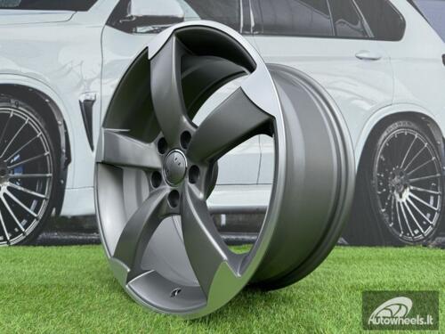Ratlankis R19x8.5  5X112  ET  45  66.5  BK217  Grey Polished Half Matt (MGHM)  For AUD  (K4)