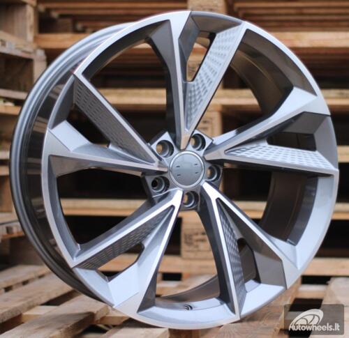 Ratlankis R18x8  5X112  ET  40  66.5  B1566  (FBX008)  Grey Polished (MG)  For AUD  (Z6)  (HYBRID FORGED)