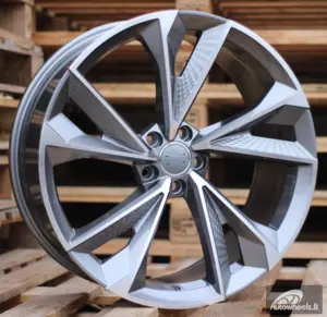 Ratlankis R18x8  5X112  ET  40  66.5  B1566  (FBX008)  Grey Polished (MG)  For AUD  (Z6)  (HYBRID FORGED)