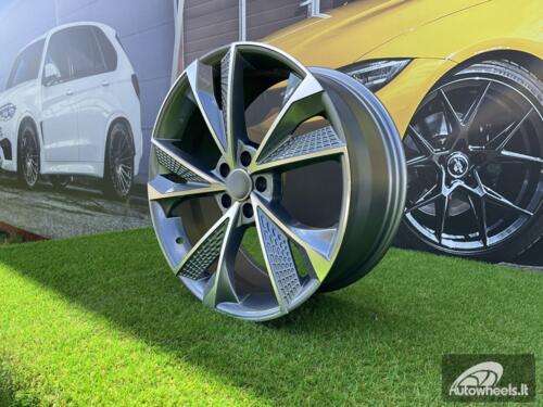 Ratlankis R18x8  5X112  ET  40  66.5  B1566  (FBX008)  Grey Polished (MG)  For AUD  (Z6+Z7)  (HYBRID FORGED)