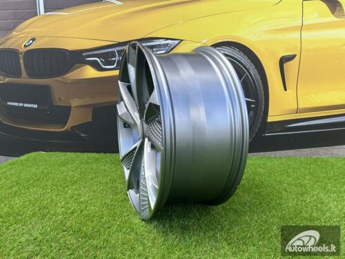 Ratlankis R18x8  5X112  ET  40  66.5  B1566  (FBX008)  Grey Polished (MG)  For AUD  (Z6+Z7)  (HYBRID FORGED)