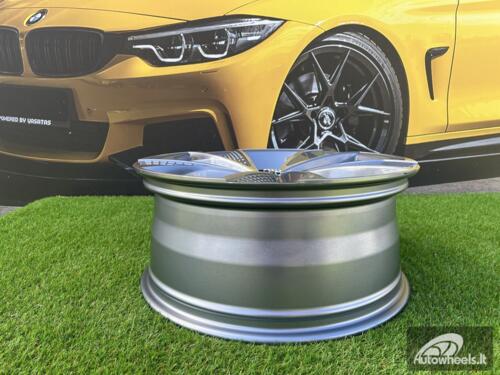 Ratlankis R18x8  5X112  ET  40  66.5  B1566  (FBX008)  Grey Polished (MG)  For AUD  (Z6+Z7)  (HYBRID FORGED)
