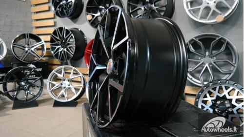 Ratlankis R18x8  5X112  ET  50  57.1  B5801  (FBX256)  Black Polished (MB)  For VW  (Z6)  (HYBRID FORGED)