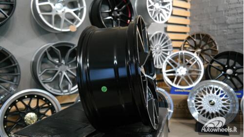 Ratlankis R18x8  5X112  ET  50  57.1  B5801  (FBX256)  Black Polished (MB)  For VW  (Z6)  (HYBRID FORGED)