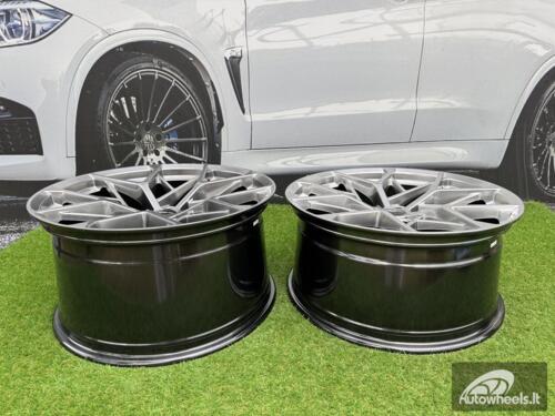 Ratlankis Ford Mustang Mach 1 Style R20X9.5J 5x114.3 ET30 70.5 Hyper Black