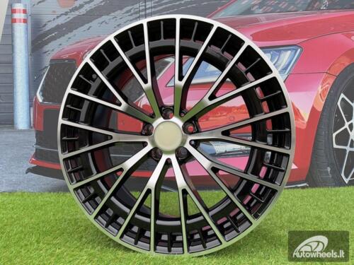 Ratlankis EQS Multi Spoke Style R22X10.5J 5x112 ET38 66.6 Gloss Black with Diamond cut