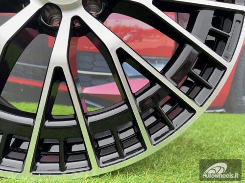 Ratlankis EQS Multi Spoke Style R22X10.5J 5x112 ET38 66.6 Gloss Black with Diamond cut