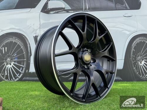 Ratlankis BBS CH-R Style R18X8J 5X108 ET38 73.1 Matt Black with Diamond Cut Lip