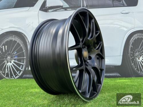 Ratlankis BBS CH-R Style R18X8J 5X108 ET38 73.1 Matt Black with Diamond Cut Lip