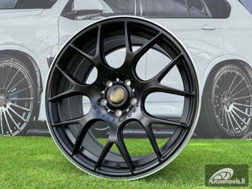 Ratlankis BBS CH-R Style R18X8J 5X108 ET38 73.1 Matt Black with Diamond Cut Lip