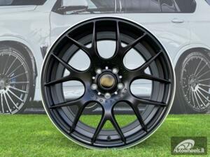 Ratlankis BBS CH-R Style R18X8J 5X108 ET38 73.1 Matt Black with Diamond Cut Lip