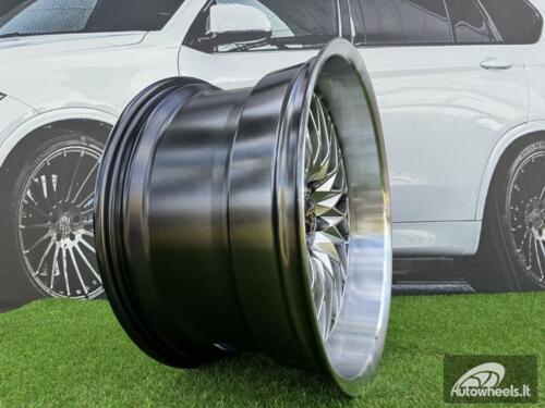 Ratlankis Work VS-XV Style R19X10.5J 5X114.3 ET25 73.1 Hyper Black