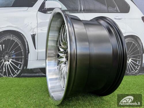 Ratlankis Work VS-XV Style R19X10.5J 5X114.3 ET25 73.1 Hyper Black