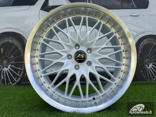 Ratlankis Work VS-XV Style R19X8.5J 5X114.3 ET35 73.1 White with Diamond Cut Lip