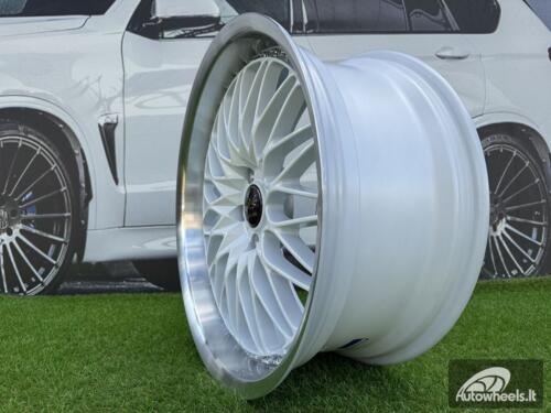 Ratlankis Work VS-XV Style R19X8.5J 5X114.3 ET35 73.1 White with Diamond Cut Lip