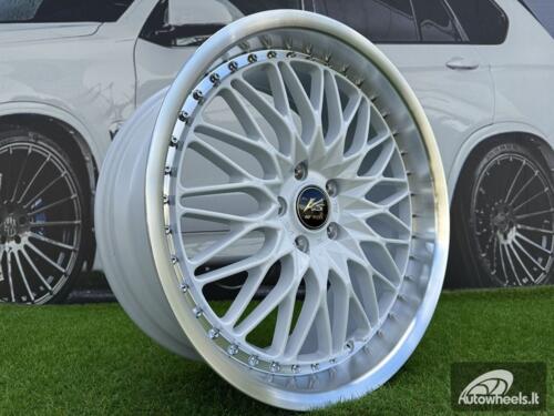 Ratlankis Work VS-XV Style R19X8.5J 5X114.3 ET35 73.1 White with Diamond Cut Lip