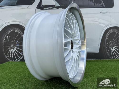 Ratlankis Work VS-XV Style R19X8.5J 5X114.3 ET35 73.1 White with Diamond Cut Lip