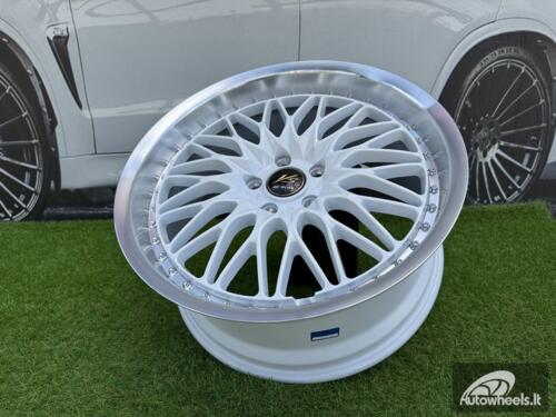 Ratlankis Work VS-XV Style R19X8.5J 5X114.3 ET35 73.1 White with Diamond Cut Lip