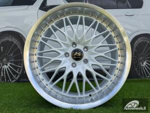 Ratlankis Work VS-XV Style R19X8.5J 5X114.3 ET35 73.1 White with Diamond Cut Lip