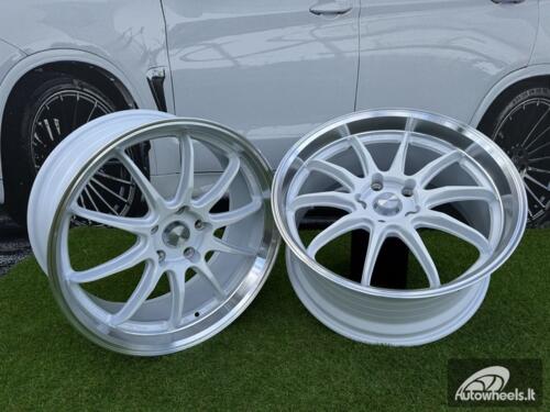 Ratlankis Work ZR10 Style R19X10.5J (Fit for 5X112 / 5X114.3) ET25 73.1 White with Diamond Cut Lip