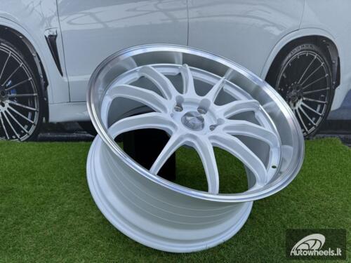 Ratlankis Work ZR10 Style R19X10.5J (Fit for 5X112 / 5X114.3) ET25 73.1 White with Diamond Cut Lip
