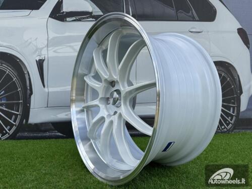 Ratlankis Work ZR10 Style R19X10.5J (Fit for 5X112 / 5X114.3) ET25 73.1 White with Diamond Cut Lip