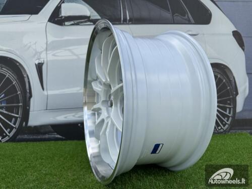 Ratlankis Work ZR10 Style R19X10.5J (Fit for 5X112 / 5X114.3) ET25 73.1 White with Diamond Cut Lip