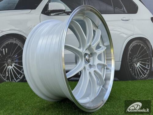 Ratlankis Work ZR10 Style R19X10.5J (Fit for 5X112 / 5X114.3) ET25 73.1 White with Diamond Cut Lip