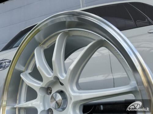 Ratlankis Work ZR10 Style R19X10.5J (Fit for 5X112 / 5X114.3) ET25 73.1 White with Diamond Cut Lip