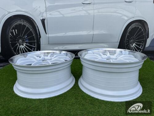 Ratlankis Work ZR10 Style R19X10.5J (Fit for 5X112 / 5X114.3) ET25 73.1 White with Diamond Cut Lip