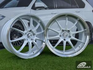 Ratlankis Work ZR10 Style R19X10.5J 5X120 ET35 72.56 White with Diamond Cut Lip