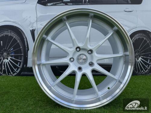 Ratlankis Work ZR10 Style R19X9.5J 5X120 ET38 72.56 White with Diamond Cut Lip